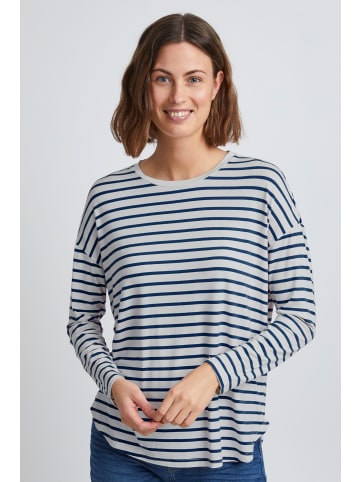 Fransa Sweatshirt FREMFLORAL 3 T-Shirt - 20610262 in blau