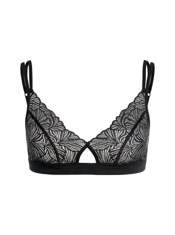 Erlich Textil  Spitzen Bustier FLUID LACE CUT-OUT BRALETTE in schwarz