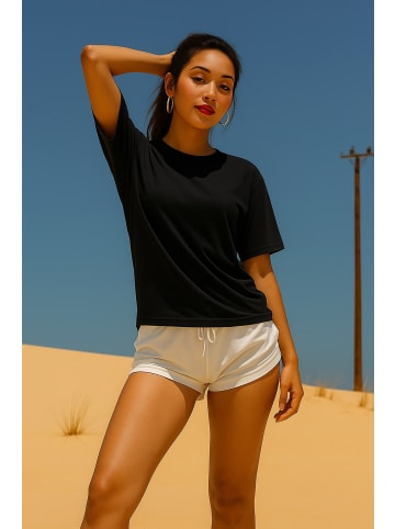 Reichstadt Reichstadt Regular Fit T-Shirt Damen Shoulder Drop 25RSW071 Black 3XL