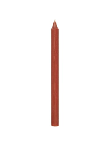 IB Laursen Stabkerze rustikal 29 cm aus Ø 2,2 cm in herbstrot