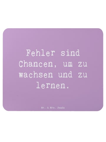 Mr. & Mrs. Panda Mouse Pad Spruch Fehler lernen wachsen mit Spruch in Lavendeltraum
