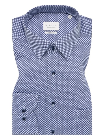 Eterna Langarm Business Hemd für Herren in blau