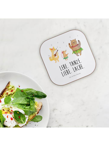 Mr. & Mrs. Panda Tischschoner Waldtiere Aloha mit Spruch in Weiß