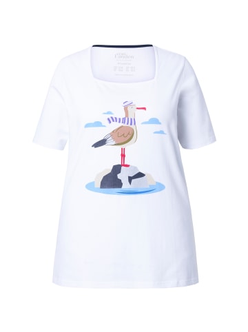 Ulla Popken Shirt in schneeweiß