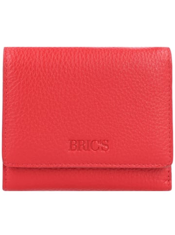 BRIC`s Marmolada Geldbörse RFID Leder 10,5 cm rosso