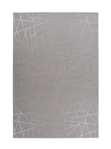 Kayoom Hochflor Teppich Bijou 125 in taupe - silber - rechteckig