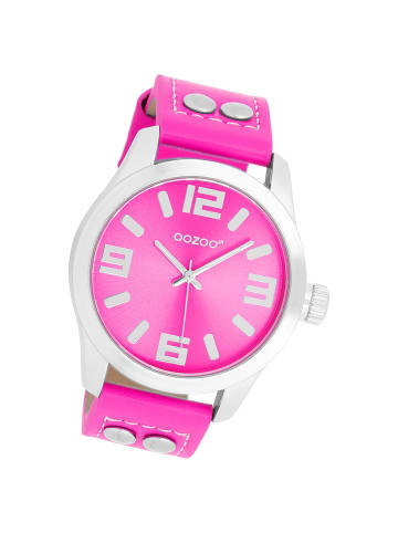Oozoo Analog-Armbanduhr Oozoo JR pink groß (ca. 40mm)