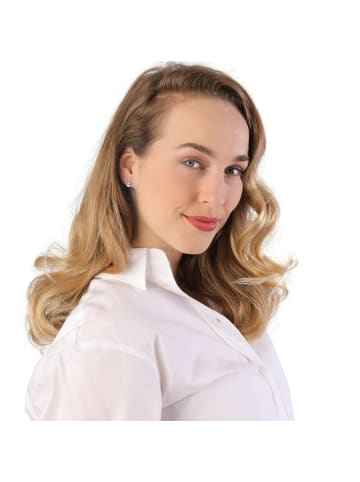 Lucardi 925 Silber Ohrringe Herz