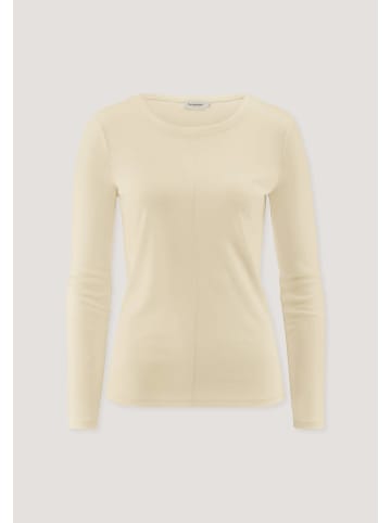 Hessnatur Hessnatur Longsleeve Slim aus Bio-Schurwolle und TENCEL™ Lyocell in vanille