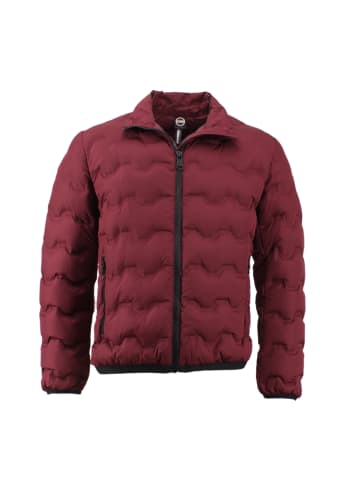 COLMAR WELLENGESTEPPTE DAUNENJACKE MIT RIPSBAND in Bordeaux