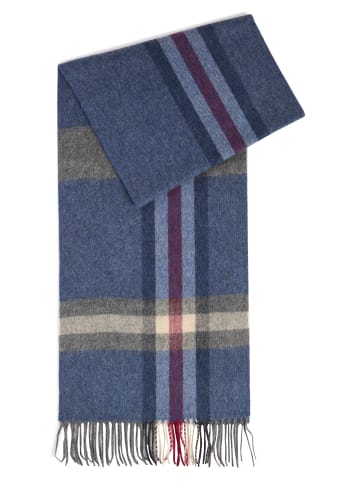 Finshley & Harding Schal in marine bordeaux - 0002