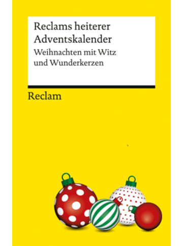 Reclam Verlag Buch - Reclams heiterer Adventskalender. Weihnachten mit Witz und Wunderkerzen