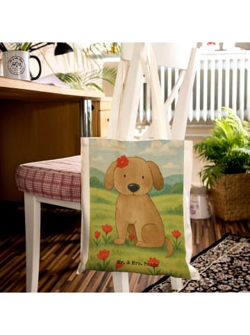 Mr. & Mrs. Panda Tote Bag Hund Dame Design ohne Spruch in Weiß