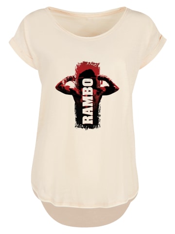 F4NT4STIC Long Cut T-Shirt Rambo III Tying Sweatband in Whitesand