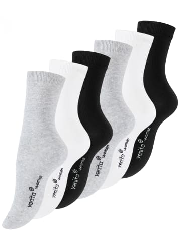 Yenita® Bio-Baumwoll Socken 6 Paar in gemischt