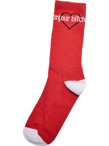 Mister Tee Socken in black/white/red