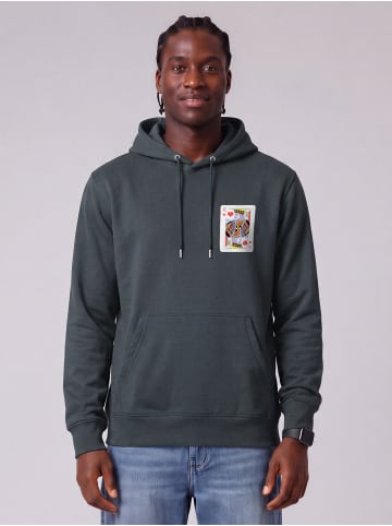 wat? Apparel Sweatshirt König der Herzen in India Ink Grey