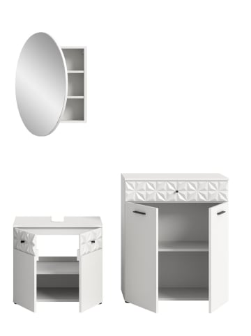 ebuy24 Weiß 141 x 37 cm