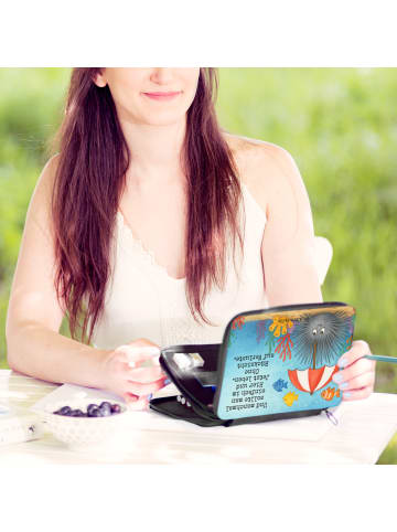 Mr. & Mrs. Panda Etui Seeigel Design mit Spruch in Weiß