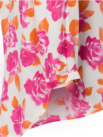 Franco Callegari Leinenbluse in pink orange - 0044