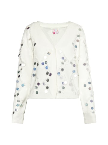 IZIA Damen Cardigan in Wollweiss