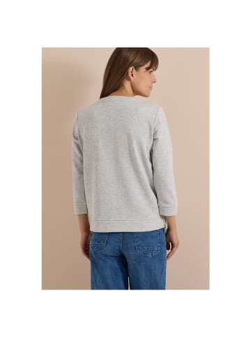Cecil Langarmshirt in Light Grey Melange