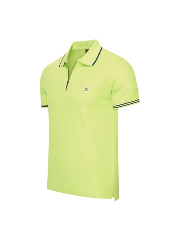 Cappuccino Italia Polo SS Torino Zip in Grun