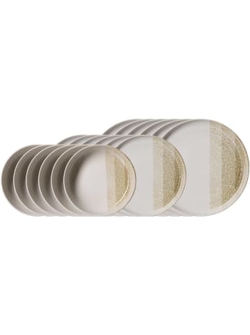 18-tlg. Teller-Set Trio in Creme