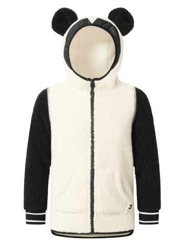 WeeDo Fleecejacke PANDO Panda in schwarz weiss