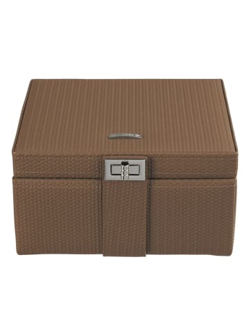 Windrose Corbello Schmuckkasten 21.5 cm mocca