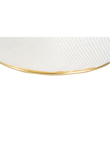 Kayoom Hocker Contessa in elfenbein - gold