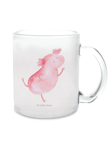 Mr. & Mrs. Panda Teetasse Axolotl Tanzen ohne Spruch in Transparent