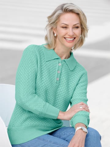 WITT WEIDEN Polopullover in türkis