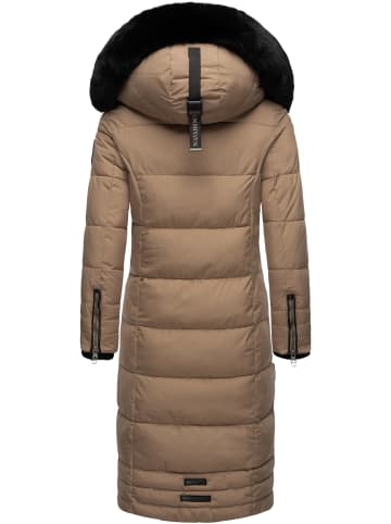 Navahoo Wintermantel Fahmiyaa in Taupe Grey