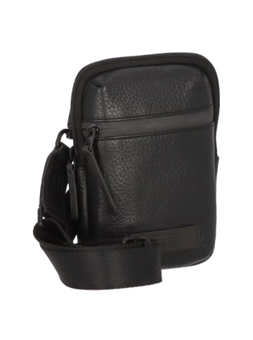 Jost Stockholm Umhängetasche Leder 13 cm schwarz