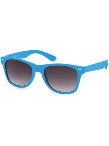 styleBREAKER Nerd Sonnenbrille in Hellblau / Grau Verlauf