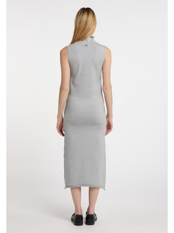 DreiMaster Damen Strickkleid in Grau Melange
