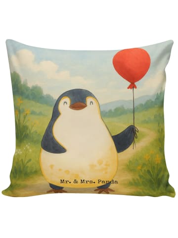 Mr. & Mrs. Panda Sofakissen 40x40 Pinguin Luftballon Design ohne... in Weiß