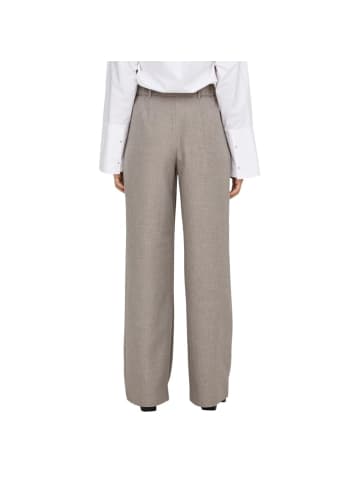 Beige Polyester Anzughose