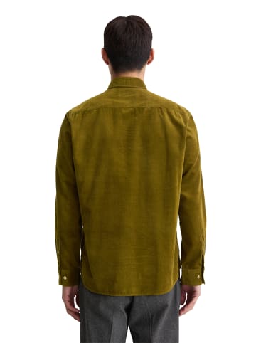 Marc O'Polo Cord-Hemd regular in green mustard