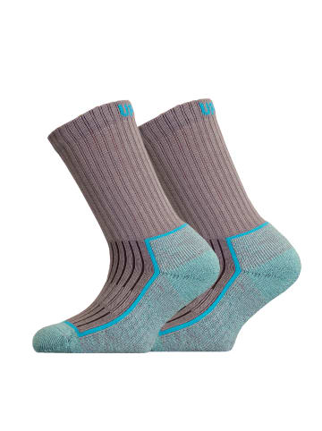 UphillSport Wander-Socke SAANA JR 2er Pack in Grey