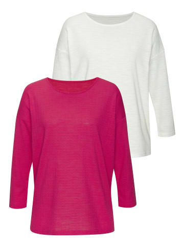 Vivance by Lascana Langarmshirt in koralle, creme