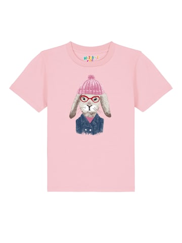 wat? Apparel T-Shirt Hase in Rosa