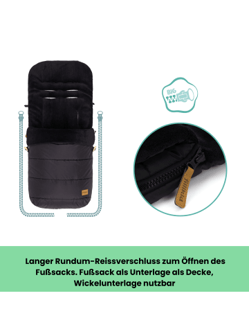 fillikid Winterfußsack Lanin Exklusiv in Schwarz