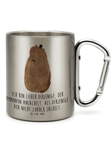 Mr. & Mrs. Panda Tasse Murmeltier mit Spruch in Silber