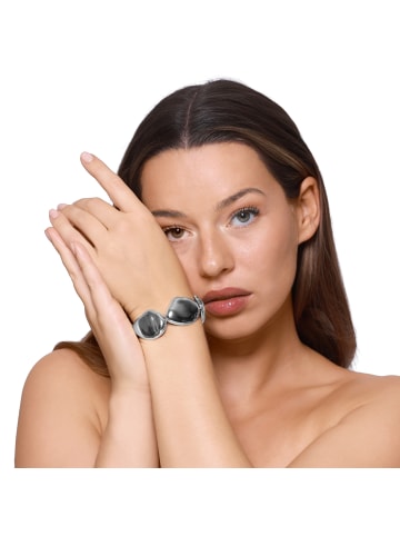 Steel_Art Gliederarmband Damen Clarice silberfarben poliert in silberfarben poliert
