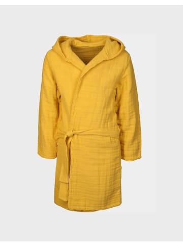 OrganicEra Kinder Bademantel in MUSTARD
