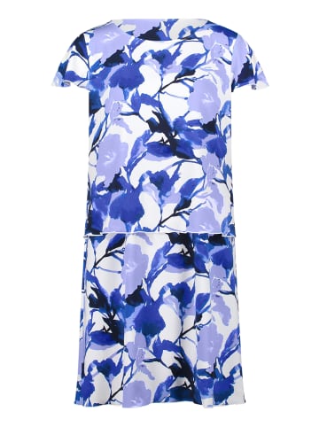 Betty Barclay Stufenkleid kurzarm in Weiß/Blau
