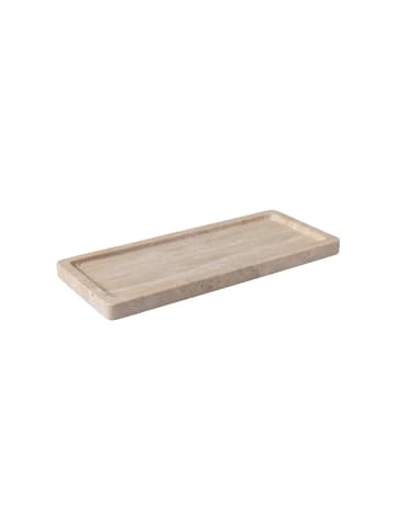 Villeroy & Boch Servierplatte Manufacture Travertine in 25,5 x 10,5 cm in beige