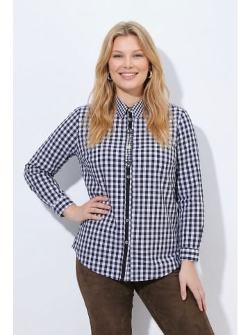 Ulla Popken Trachtenbluse in schwarz